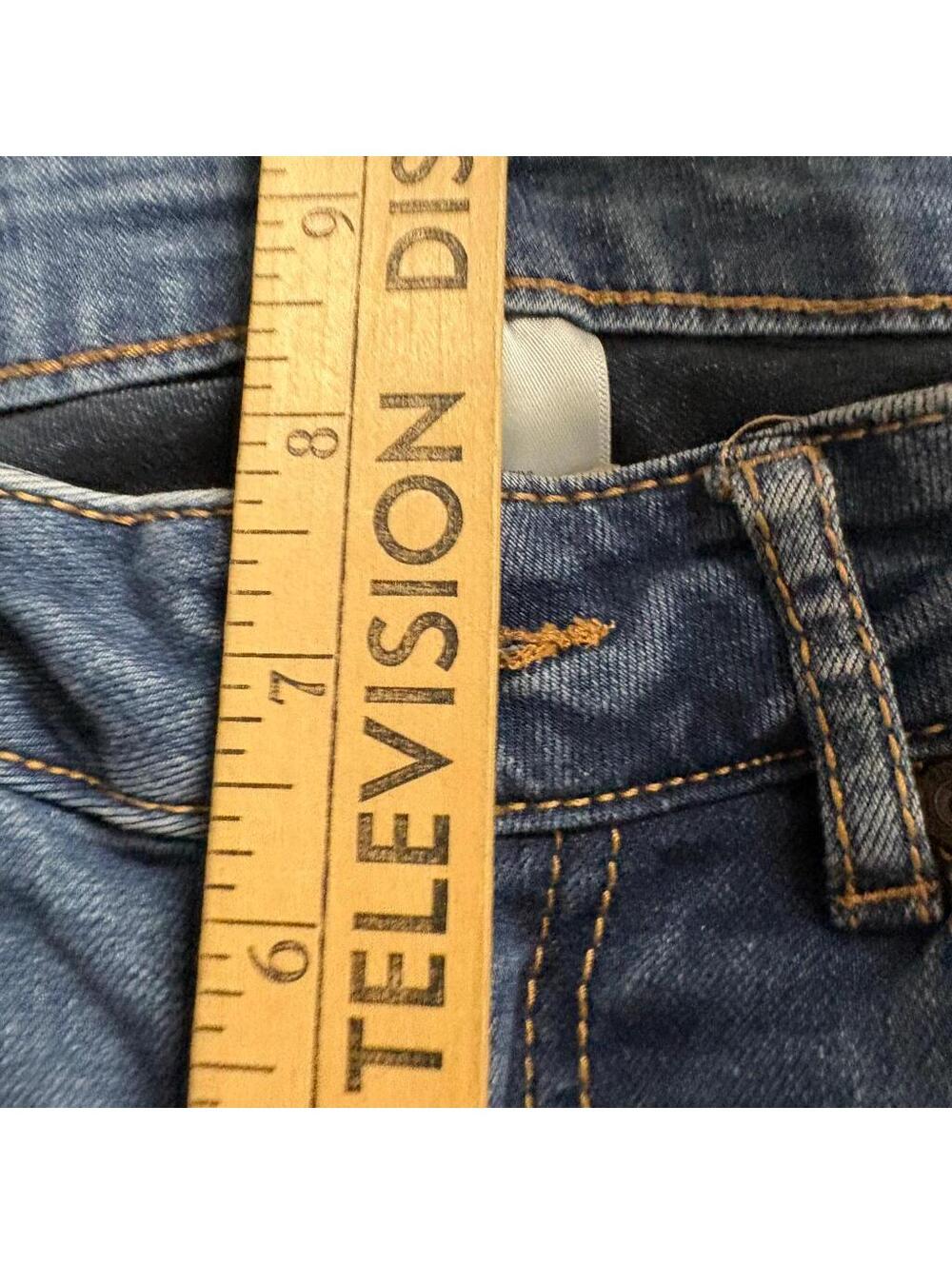 Roebuck and Co Bootcut Jeans Womens Size 2 Blue Denim Stretch Mid Rise - Picture 5 of 10